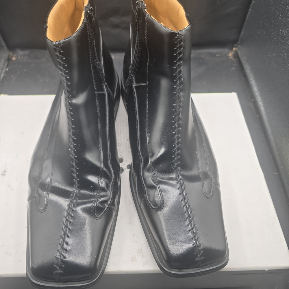 Elegant Black Men's‎ Leather Boots